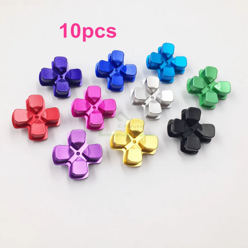 

[10PC/ LOT] Customs Gold Color Aluminum Dpad Button Replacement For Sony PS4 Dualshock 4 Controller Direction Button