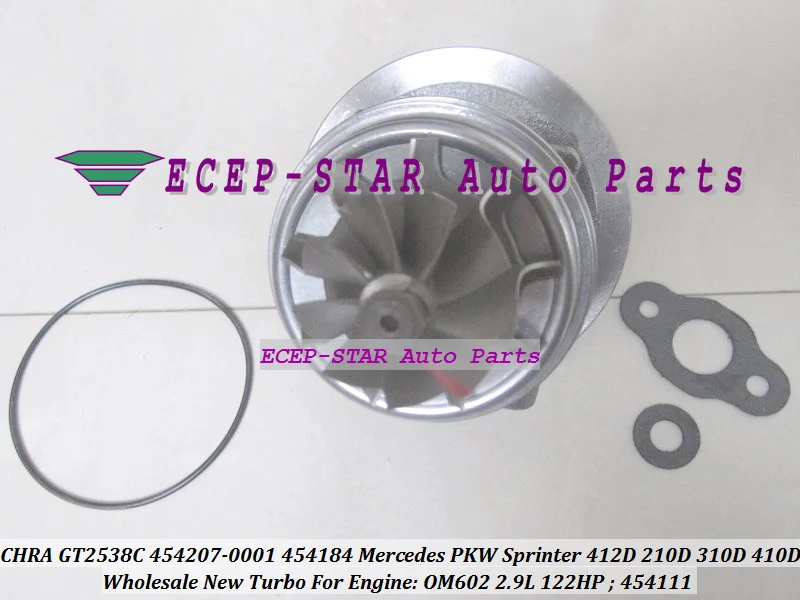 CHRA GT2538C 454207-0001 454207 454184 454111 For Mercedes PKW Sprinter 212 312D 412D 210D 310D 410D OM602 2 (5)