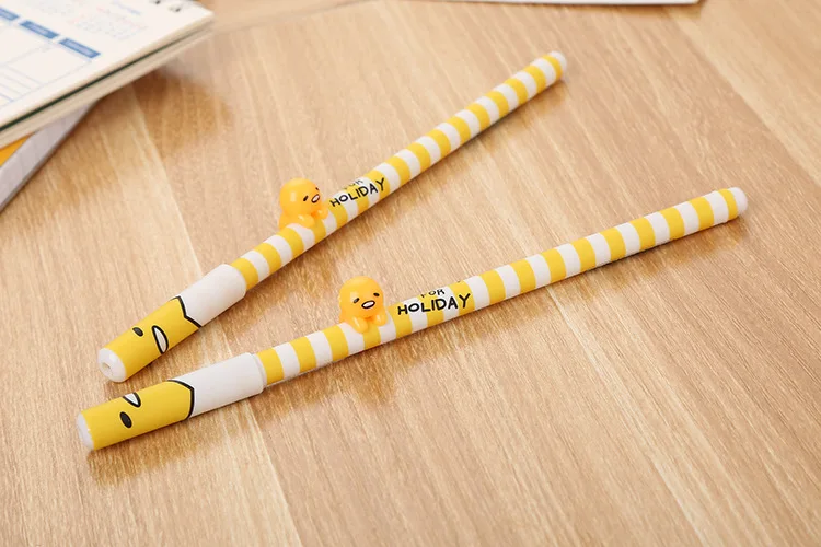 Criativa dos Desenhos Artigos de Papelaria Escolar de Escritório Adorável Neutro Caneta Animados Escrevendo Estudantes Água-baseado Diversão Material Atacado 40 Pçs Ovo 6 Canetas de gel