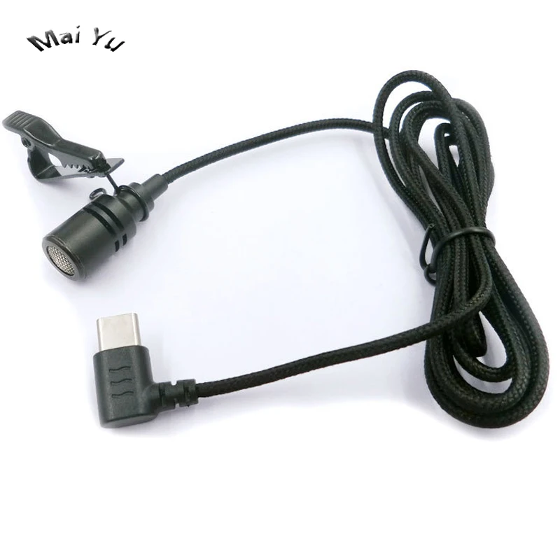 

Professional Lapel Mobile Phone Microphone Type-C Connector Monitor Microfone for Samsung for Huawei etc Phone
