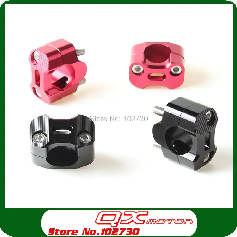 

new CNC alloy handlebar clamps Universal Bar Clamp Riser Handlebar Dirt Bike ATV Quad motorcycle 7/8" to 11/8" fat Handlebars