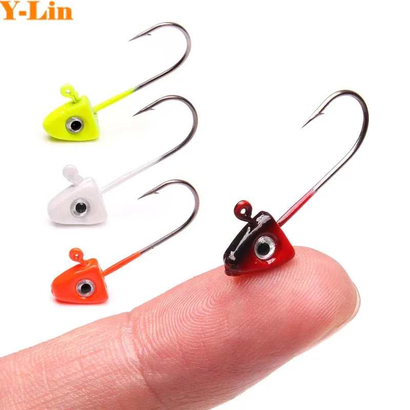 5pcs/lot 1.6g Head Fishing Jig Hook Lead Hook Fishing Tackle Crankbaits