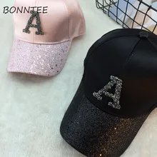 Кепка Женская Регулируемая летняя бейсболка с солнцезащитным козырьком модная Корейская Повседневная солнцезащитная Кепка для женщин s Sequin пара повседневных универсальных девушек
