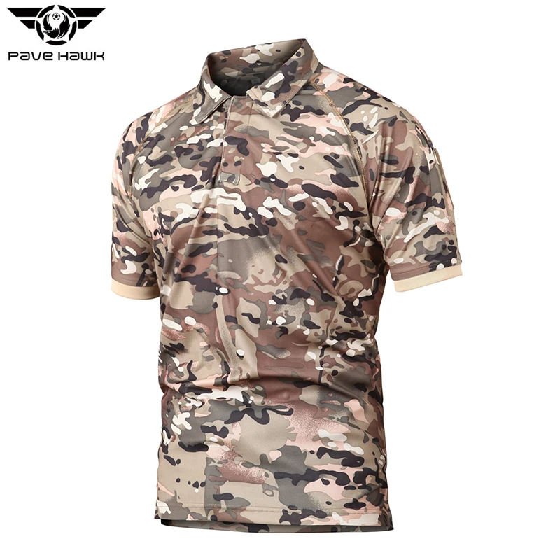 Men Military quick Dry T-shirt Solid Short Sleeve Summer Breathable Tactical Shirts Boys Outdoor Activities Camouflage T-shirt