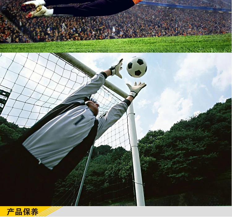 Luvas de Goleiro de Futebol com o Dedo Luvas de Goleiro Látex Pórtico Respirável Anti-skid Luvas Adulto 16 Luvas de goleiro de futebol com o