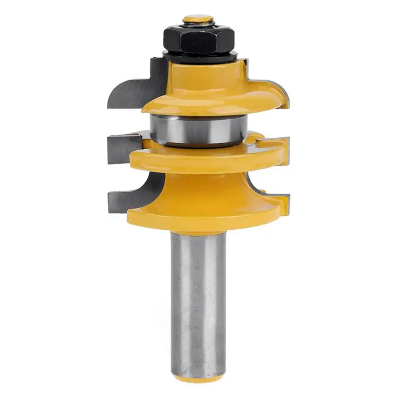 Tongue & Groove Router Bit Set T Slot Milling Cutter 1/4'' Shank