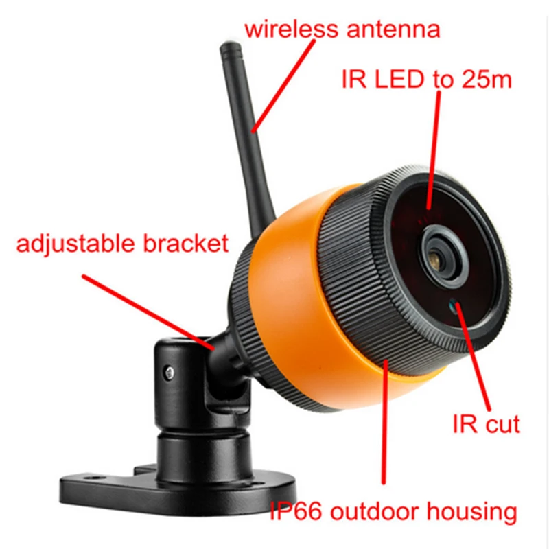 IPCC 720 P Built in8G TF карта водонепроницаемый беспроводная уличная ip камера 1.0mp