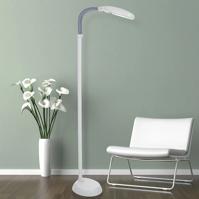 Natural Spectrum White Light Sunlight Floor Lamp 27W Energy Efficient Reading Crafts Gooseneck