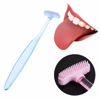 

Soft Tongue Cleaner Fresh Breath Brush Scraper Oral Hygiene Health Dental Care
