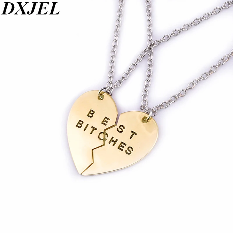 Ожерелье с кулоном DXJEL 2 шт./компл. Best Bitches для женщин цепочка изображением