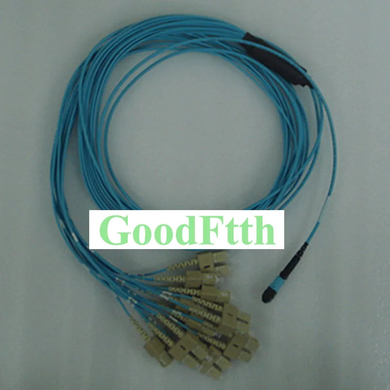 

Fiber Optic Patch Cord Jumper MPO-SC SC-MPO OM3 24 Cores GoodFtth 1-15m