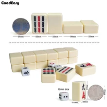 30mm Traveling Mini Mahjong Set Mahjong Games Home Games Chinese Funny Family Table Board Game 2 color option