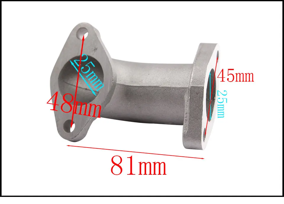 ATV Dirt Bike ножной старт КАРБЮРАТОР впускной коллектор Труба FA-5Y Мотокросс алюминиевый впускной коллектор Труба для 125-150cc EngineJQ116