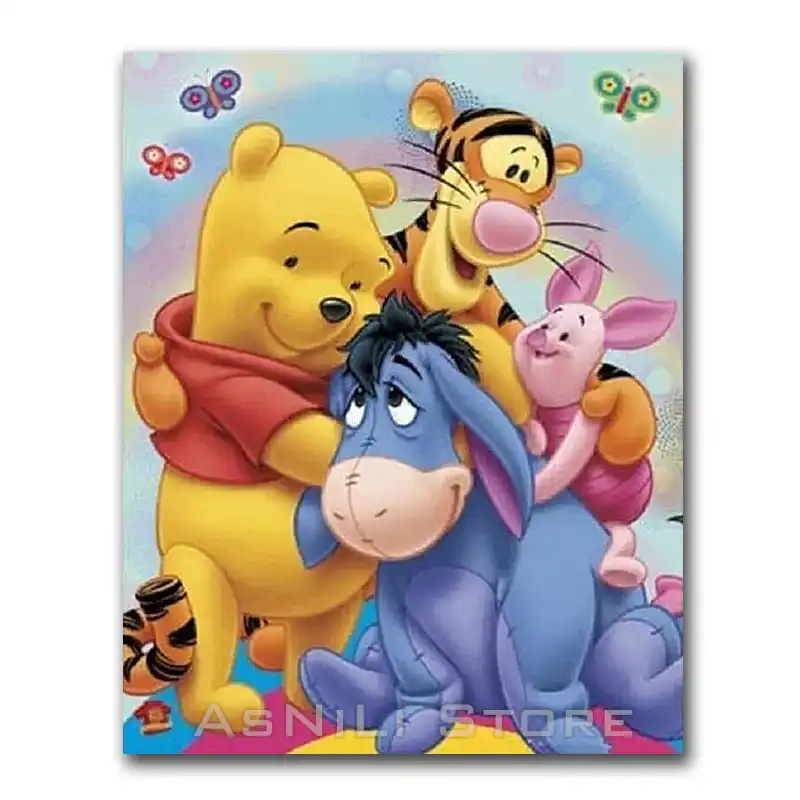 Pooh bear diamond painting kit wall decoration painting
