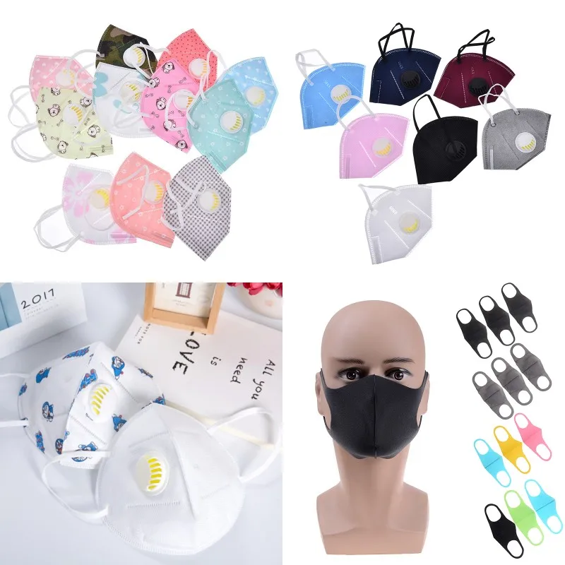 

22 Styles PM2.5 Masks Air Pollution Non-woven Anti-fog Filter Daily Use Vertical Folding Safe Masks Antivirus Dust Anti Fog Haze