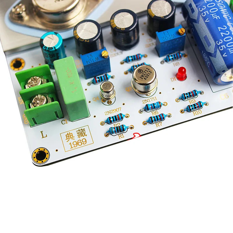 Hi Fi JLH 1969 усилитель звука класса А Плата усилителя мощности MOT 2N3055 сборка и плата