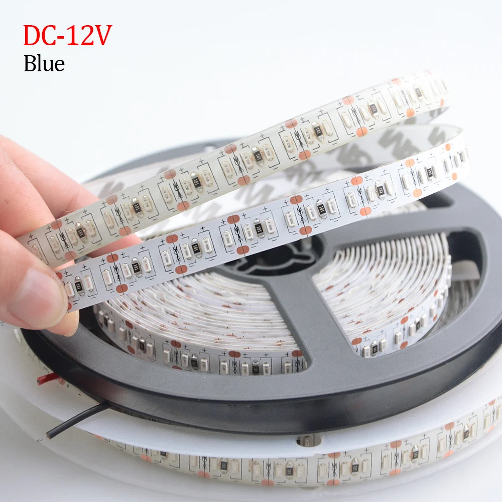 Супер яркая светодиодная лента 12В SMD3014, IP20 IP65, водонепроницаемая, 204 светодиодов/м, 5 м, гибкая лента Fita, белая, теплая, белая, синяя, освещение