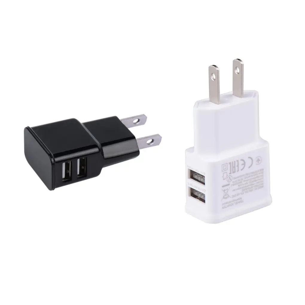 Настенное зарядное устройство с двумя портами зарядное устройство мини USB СВЕТОДИОДНЫЙ светильник адаптер питания для быстрой зарядки для iPhone Android Phone