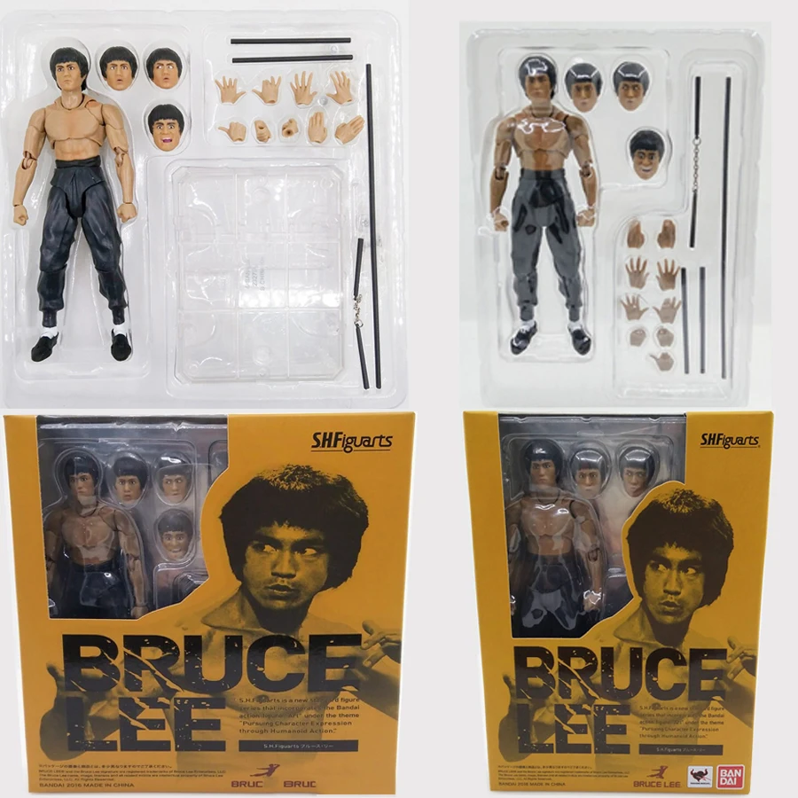 Aliexpress.com : Buy 2 Type Bruce Lee Figure Variant SHF S.H.Figuarts ... - 2 Type Bruce Lee Figure Variant SHF S H Figuarts With Nunchaku PVC Action Figures In