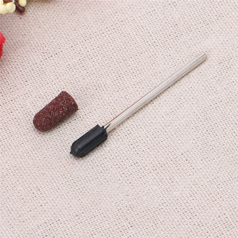 

Reusable Rubber Sanding Nail Drill Bit 5x11mm With Cap Polish Manicure Pedicure
