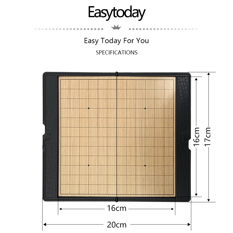 Easytoday البسيطة الذهاب لعبة الشطرنج المغناطيسي للطي الشطرنج ألعاب بلاستيكية مجموعة المحمولة الجيب ويتشى outdoor الترفيه هدية