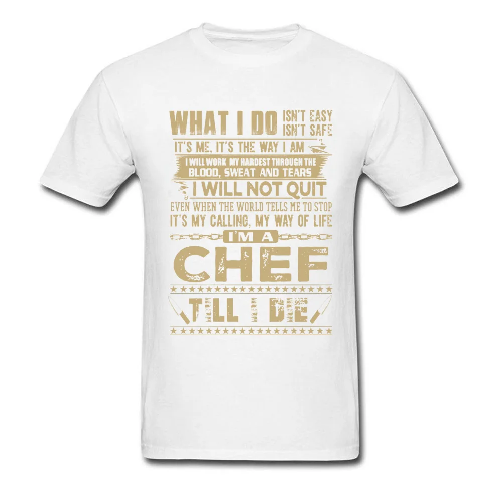  Gift Tops Shirt New Coming Short Sleeve Men's T Shirt TpicOriginaltitle Summer Summer Fall Tops & Tees O Neck IM A CHEF white