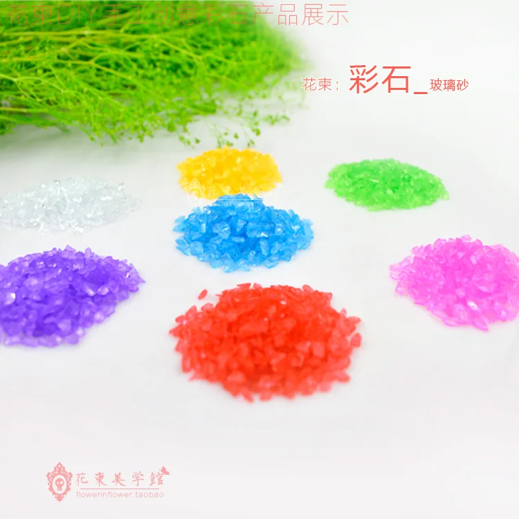 Flower Invitation Color Stone Diy Materials Glue Aquarium