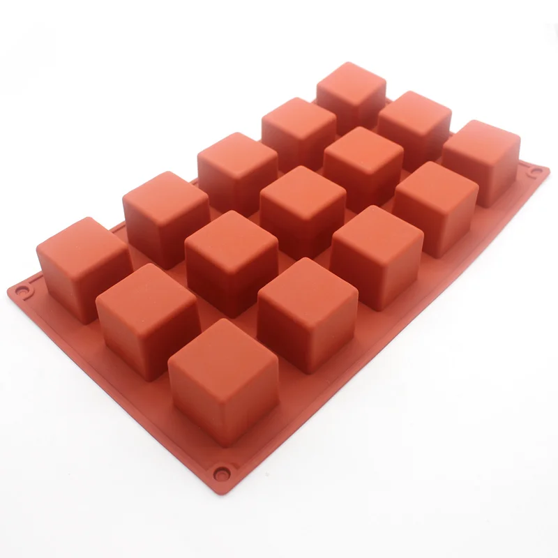Силиконовая 3D форма для кубиков льда лоток 15 чашек 3,5*3,5*3,5 см куб форма для шоколада