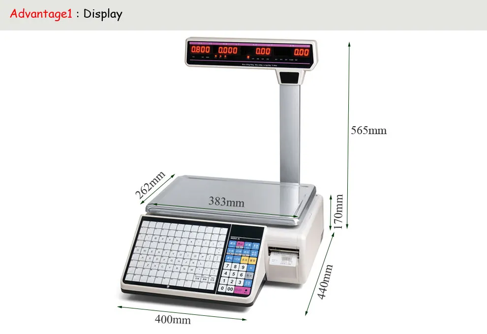 Большая емкость для хранения весы с этикеткой принтер 6000 плюс емкость для хранения данных и 400 Емкость для хранения фотографий