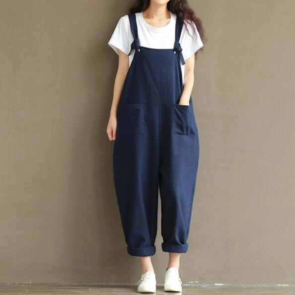 plus size cotton overalls