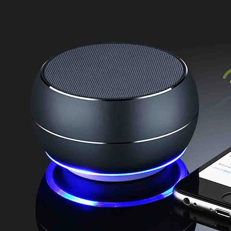 Фу и yBill R9 мини Беспроводной металлический Bluetooth Динамик светодиодный светильник