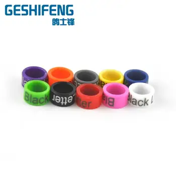 

10 colors 100pcs plastic racing pigeon rings for 16mm for hen