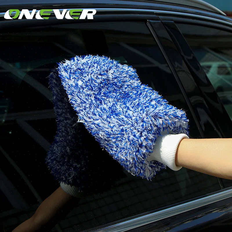Buy Microfiber Car Wash Mitt Ultra Soft High Density