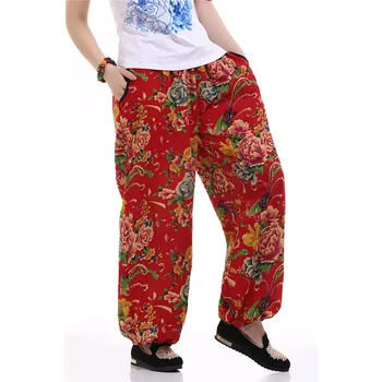 

4XL Plus Size 2019 Autumn Spring Summer Pants Women Camouflage Vintage Casual Elegant Harajuku Loose and Comfortable