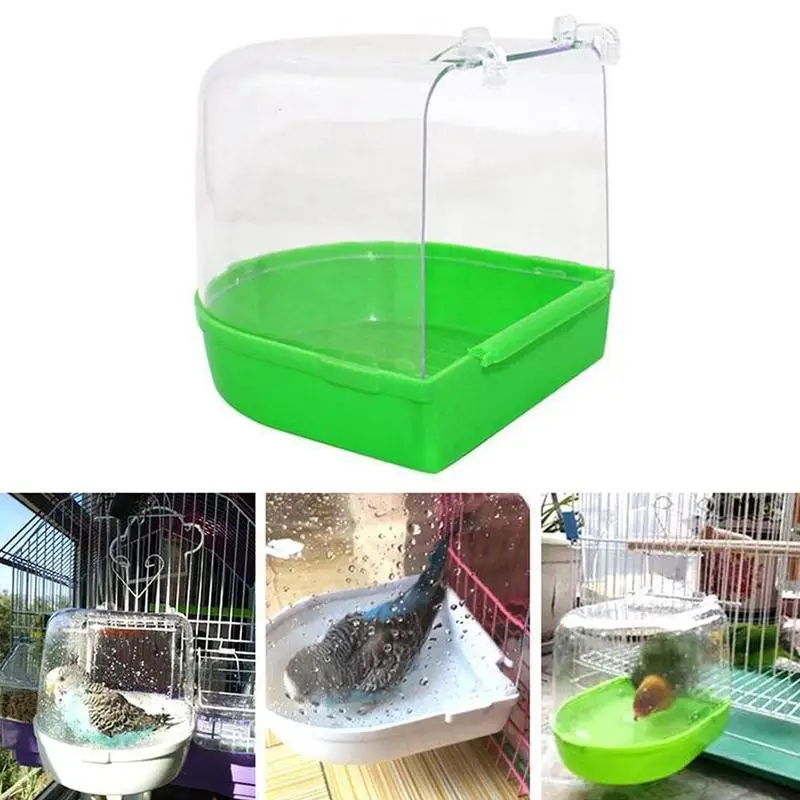 Попугай ванна для птицы Попугай принадлежности для купания клетка для птиц товары для домашних животных Птица Ванна Душ стоячая мойка