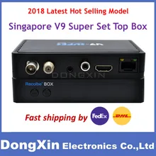 2018 Singapore HD TV Set Top Box Starhub freesat V9 Super with WIFI Dongle Mini Portable Cable TV Receiver