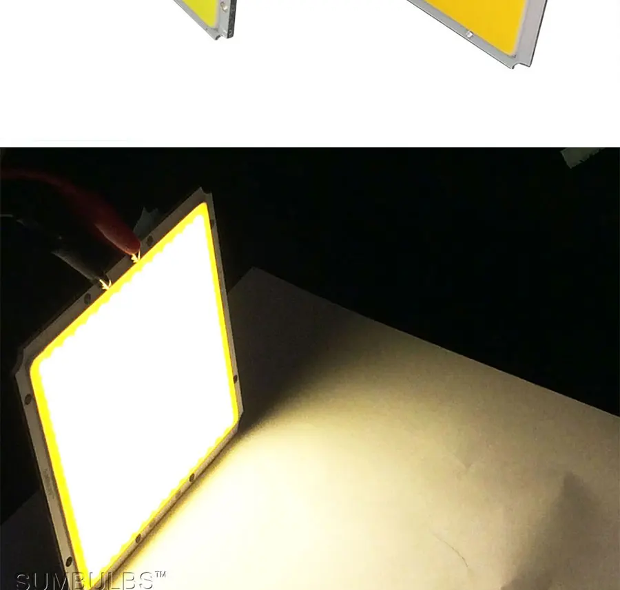 100x95mm Ultra Bright Rectangle Square 50W LED COB Light Matrix DC 12V 14V 3000K 6500K Warm Cold White 100mm DIY Car Lamp 5000LM (8)