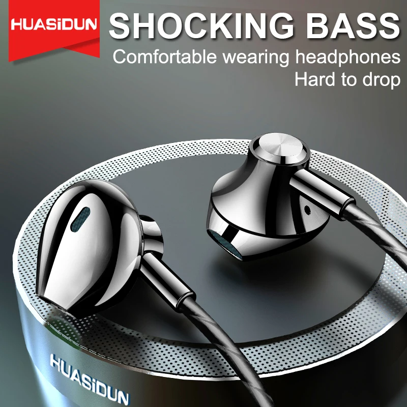 

Wired Earphone Super Bass Stereo Heavy Sound Earphone Powerful Function Wired Sport Music With Microphone For Xiaomi Huawei