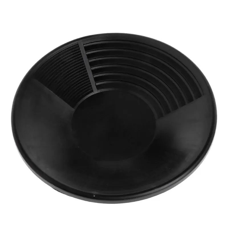 15-inch Portable Pan Double Riffle Gold Pan Polypropylene Panning Gold Washing Pan Height 8.5cm/3.34inches Easy Using 2