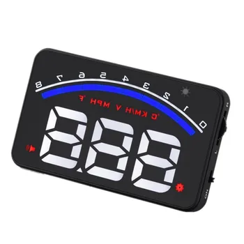 

New Car Head Up Display 3.5 inch Windscreen Projector OBD2 EUOBD Car Driving Data Display Speed RPM Water Temperature M6 HUD