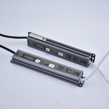 

IP67 Waterproof Power supply InputAC90V-250V DC12V 24V output LED Driver 60W Lighting Transformer 3pcs/lot Freeshipping
