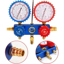 Hlzs-авто манометр набор A/C R134A хладагент зарядный шланг с 2 Быстрый Муфта для R134A Кондиционер Холодильное