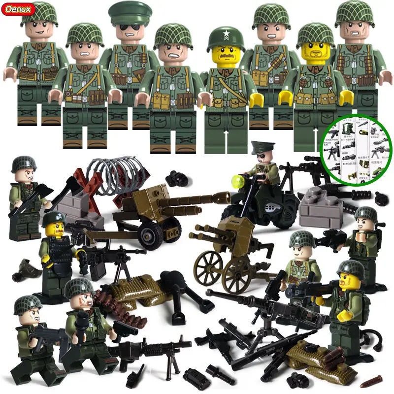 Buy Oenux World War II USA Army Special Forces Figures With Weapons Model Buy Oenux World War II USA Army Special Forces Figures With Weapons Model