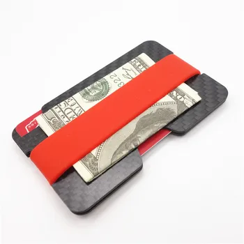 

2017 New Fashion Carbon Fiber RFID Blocking Money Band Credit Card Holder Slim Wallets Durable 3K Carbon Case Purse