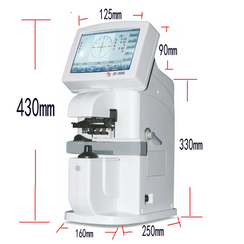 JD-2000B сенсорный экран компьютер Focometer очки оборудования инструмент умный операционная система