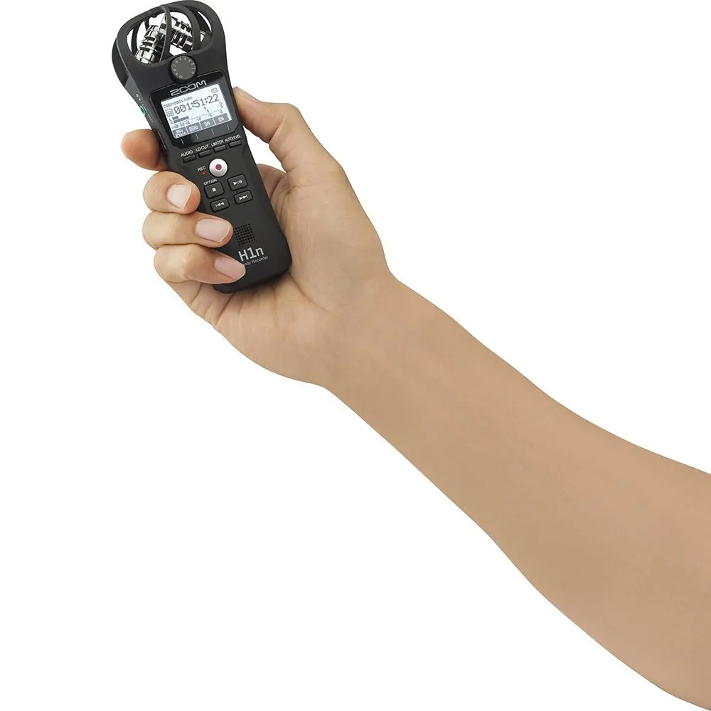 Портативный черный зум H1N микрофон удобный цифровой рекордер стерео запись Ручной ручка для интервью DSLR обновленный зум H1