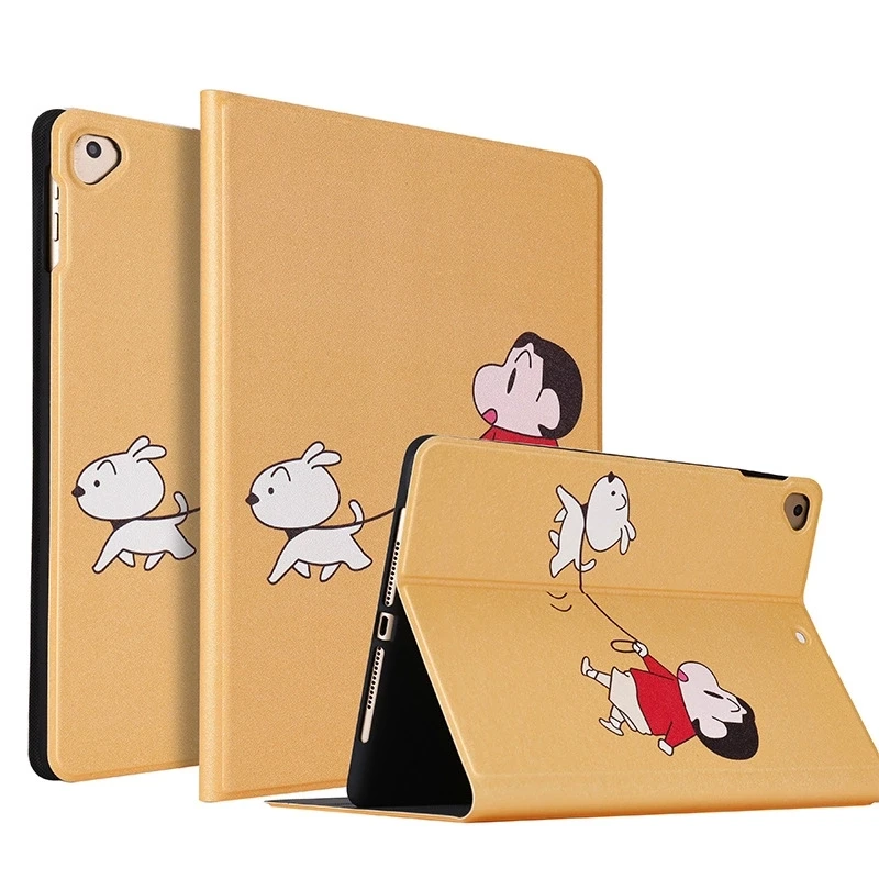

Cartoon Pattern Soft Back PU Leather Case For iPad 2 3 4 Air Air2 mini Stander Smart Cover for New iPad 9.7 2017 Auto Wake/Sleep