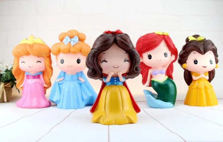 

Cartoon Princess Money Box Cash Box Money Bank for Kids Children Girls Miniature Figurine People Toy Gift