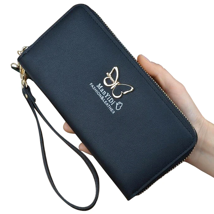 

Fashion Lady Purses Wristlet Handbags Women Wallets Long Money Bag Zipper Coin Purse Pocket Cards Holder Woman Wallet Notecase