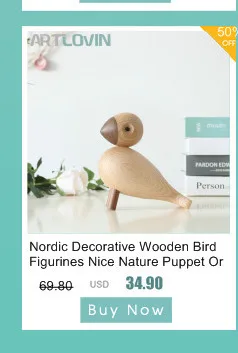 Скандинавские декоративные деревянные куклы Songbird ХОРОШАЯ природа бук жаворонок птица украшения Модные украшения для дома деревянные поделки и подарки